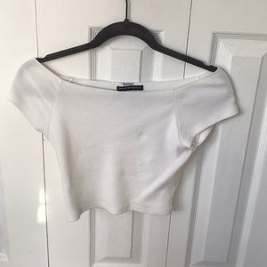 Brandy Melville Off the shoulder crop top